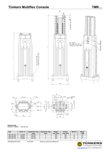 Tünkers Multiflex Console