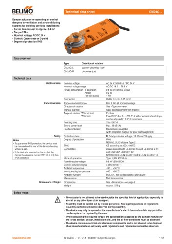 Technical data sheet CM24G-..