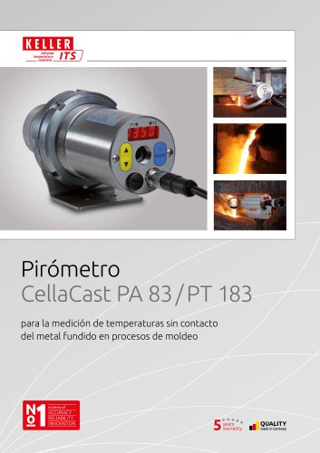 Pirómetro CellaCast PA83 PT183