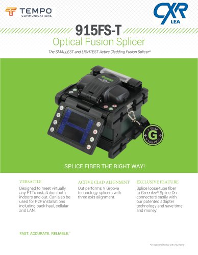 915FS-T Optical Fusion Splicer