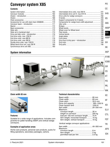 Conveyor system X85