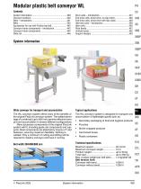 Modular plastic belt conveyor WL