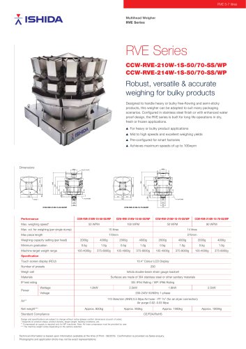 RVE Series_Robust ,versatile and accurate weighing for bulky products