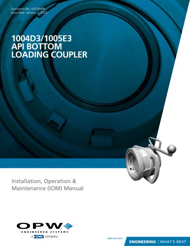 1004D3/1005E3API BOTTOMLOADING COUPLER