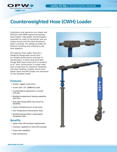 Counterweighted Hose (CWH) Loader