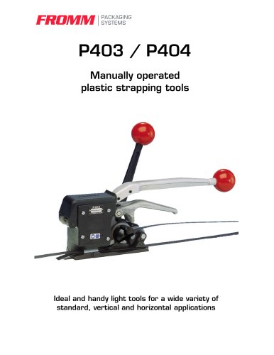 Plastic strapping tools P403 / P404