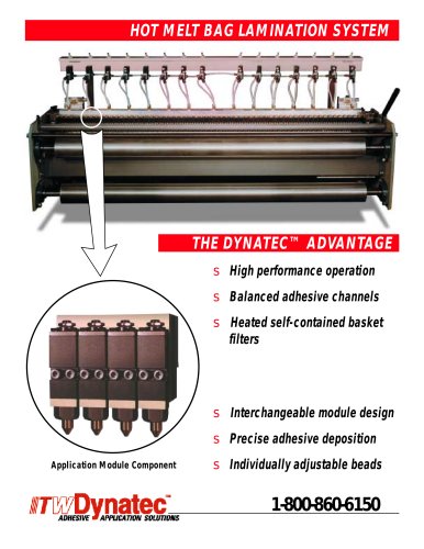 HOT MELT BAG LAMINATION SYSTEM