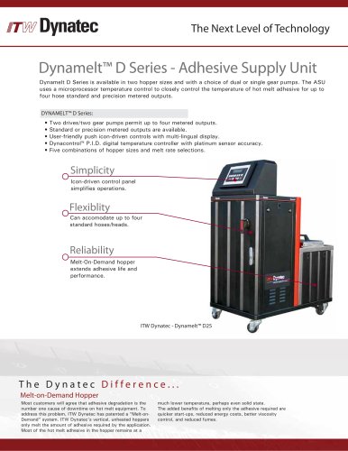 ITW Dynatec Dynamelt D25/45 Hot Melt Adhesive Supply Units