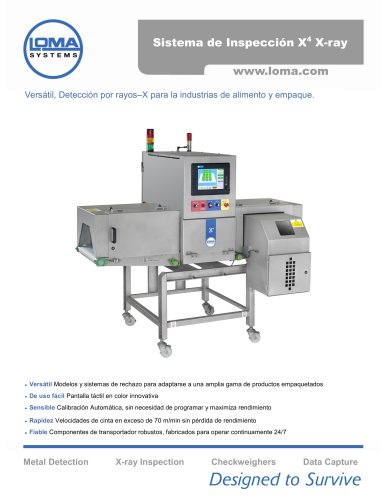 Inspección por Rayos X - Productos empacados