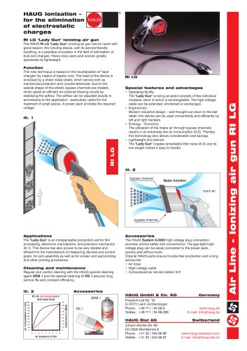 Ionizing air gun RI LG