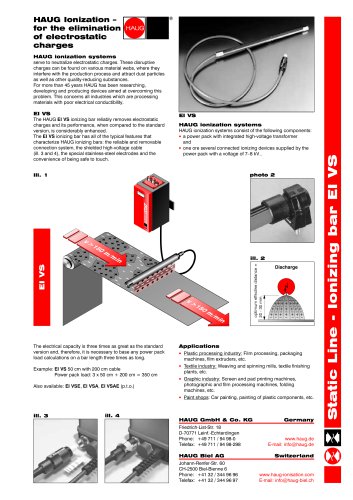 Ionizing unit EI VS