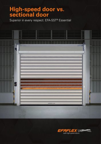 High-speed door vs.  sectional door