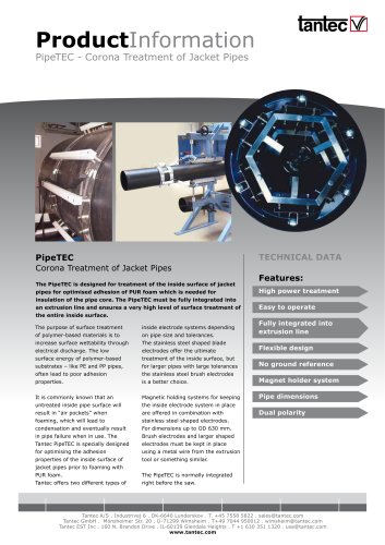 PipeTEC - Corona Treatment of Jacket Pipes