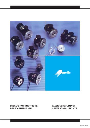 TACHOGENERATORS CENTRIFUGAL RELAYS