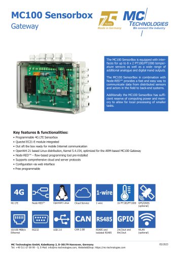 MC100 Sensorbox