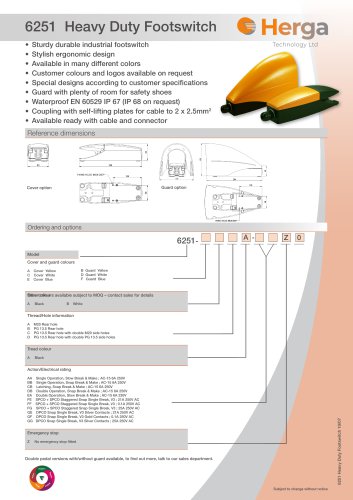 6251 Heavy Duty Footswitch