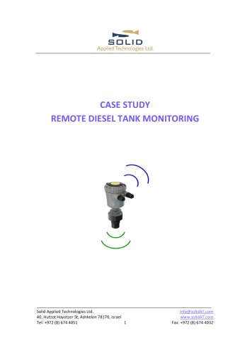 Diesel Tank Monitoring Solution