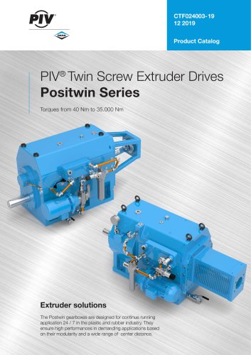 PIV® Twin Screw Extruder Drives Positwin Series