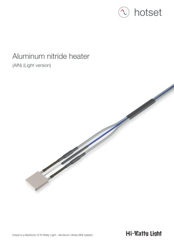 Aluminum nitride heater