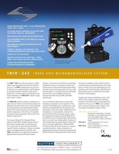 TRIO™ MICROMANIPULATOR SYSTEM