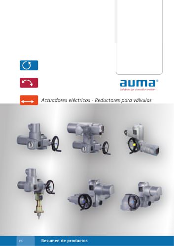 Actuadores eléctricos - Reductores para válvulas