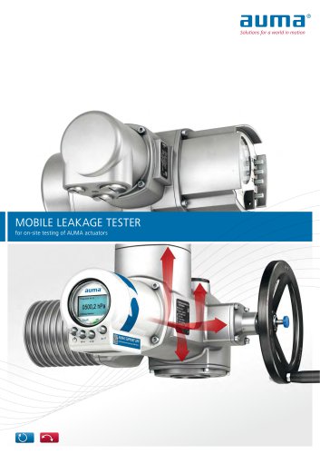 Mobile Leakage Tester for on-site testing of AUMA actuators