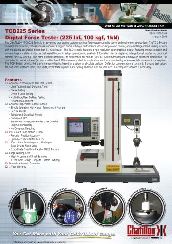 Chatillon digital force tester (TCD225 Series)