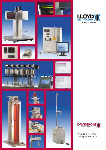 Davenport Polymer Test Instrument Catalogue