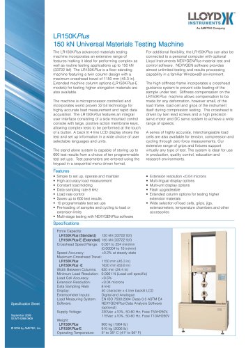 LR150KPlus Materials Testing Machine (150 kN)