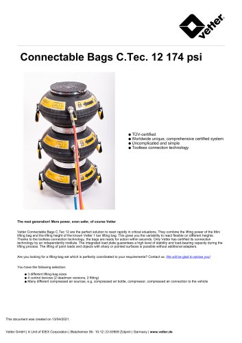 Connectable Bags C.Tec. 12 174 psi