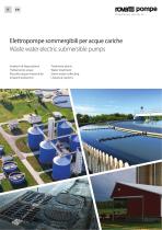 Waste water electric submersible pumps