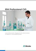894 Professional CVS – Cyclic Voltammetric Stripping for the determination of additives in electroplating baths