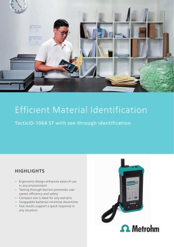 Efficient Material Identification with TacticID-1064 ST