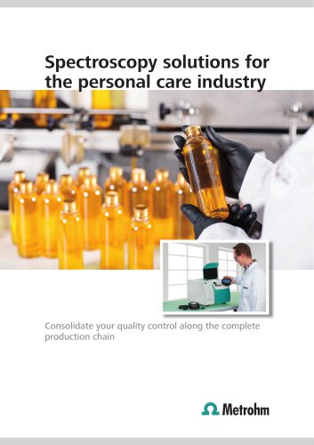 Spectroscopy solutions for the personal care industry