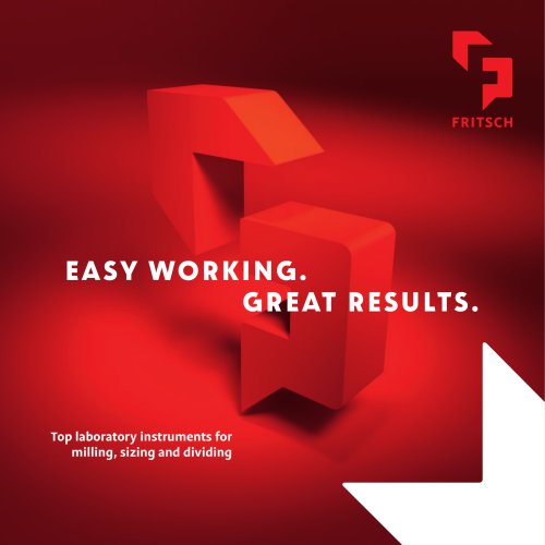 FRITSCH Product Range