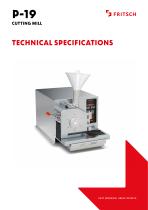 Technical specifications P-19