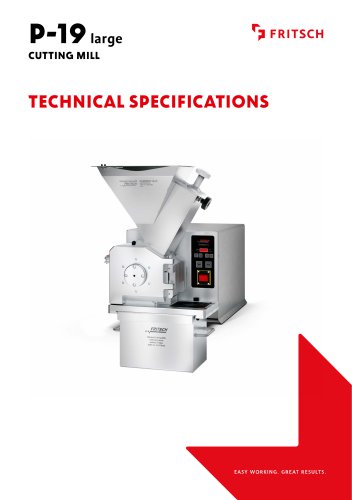Technical specifications P-19 large