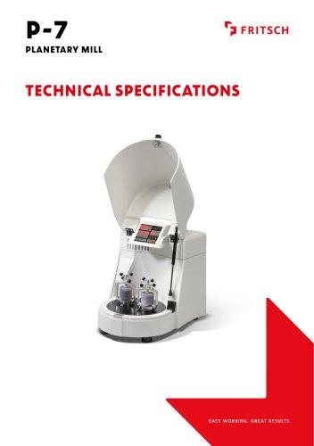 Technical specifications P-7