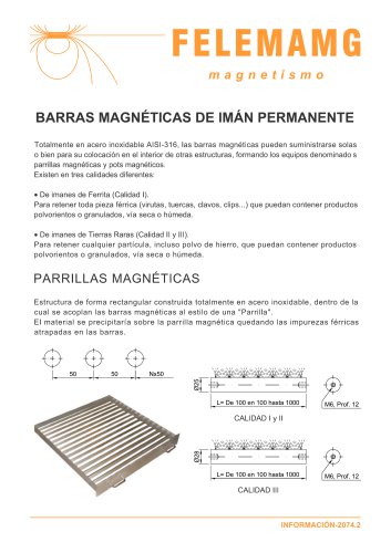 Catalogo Barras mageticas