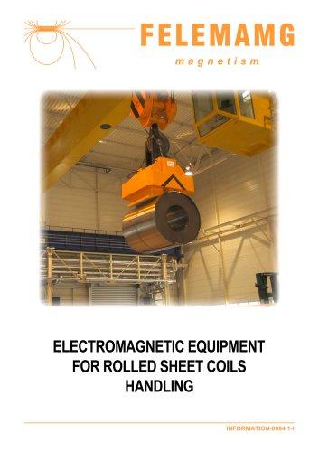 ELECTROMAGNETIC EQUIPMENT FOR ROLLED SHEET COILS HANDLING