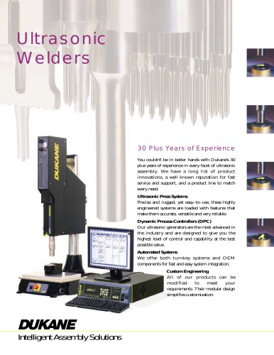 Ultrasonic Welders Brochure