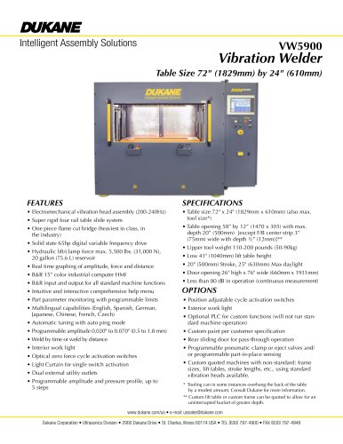 VW5900 Vibration Welder