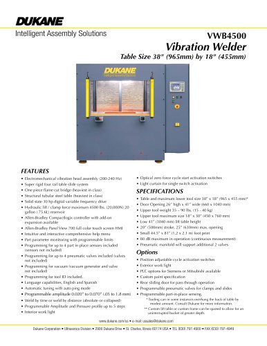 VWB4500 - Vibration Welder