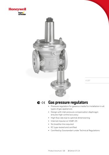 Gas Pressure Regulator VGBF