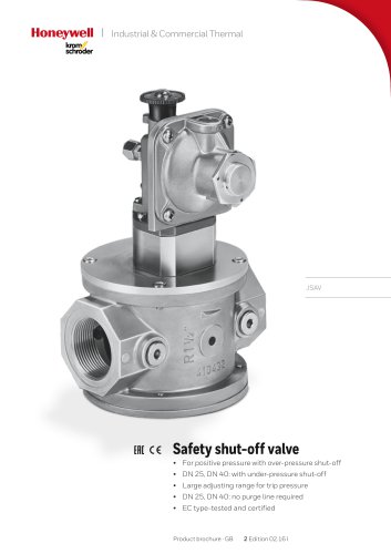 Safety shut-off valve