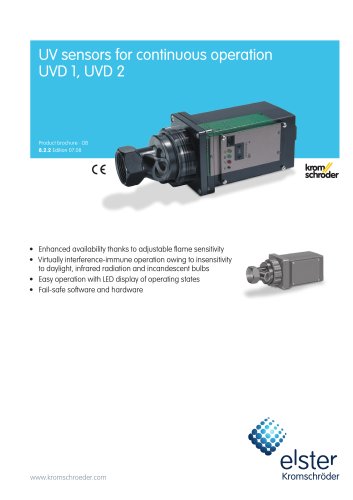 UV sensor for continuous operation UVD