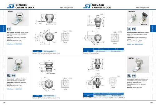 CABINETS LOCK MS743