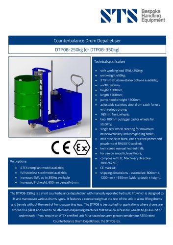 Counterbalance Drum Depalletiser