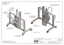 Drum Lifter DTP04-R500-1250-SS - Technical Drawings (Hybrid drum lifter DTP04-R500-1250-SS)