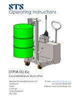 Drum Lifter - DTP08-R500-SS - Instruction Manual (Manual drum lifter DTP08-R500-SS)